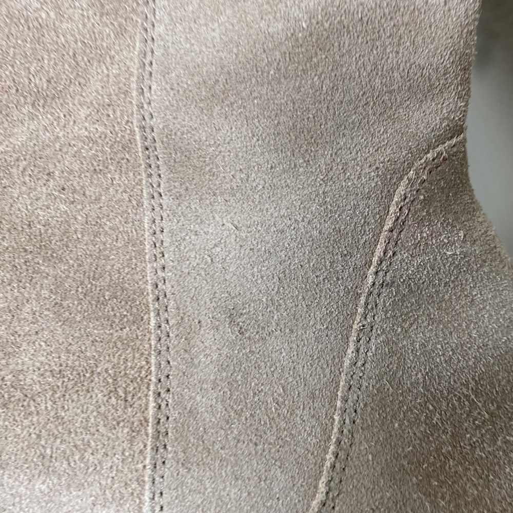 Madewell The Cassity Tall Western Suede Boot Walnut Shell sz 7.5 NG673 - Picture 16 of 16